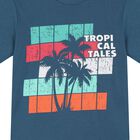 Boys Blue & Orange Shorts Set, 1, hi-res