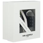 Baby Boys Black Ikonik Karl Pre Walker Shoes, 1, hi-res