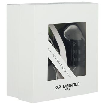 Baby Boys Black Ikonik Karl Pre Walker Shoes