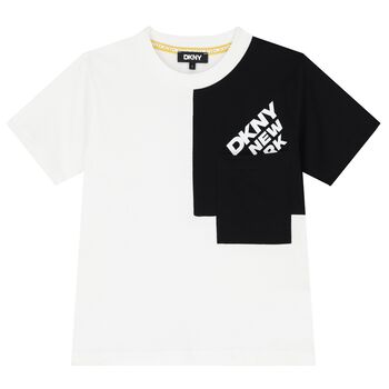White & Black Logo T-Shirt