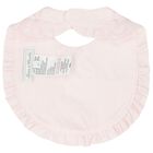 Girls Pink & Gold Baby Bib, 1, hi-res