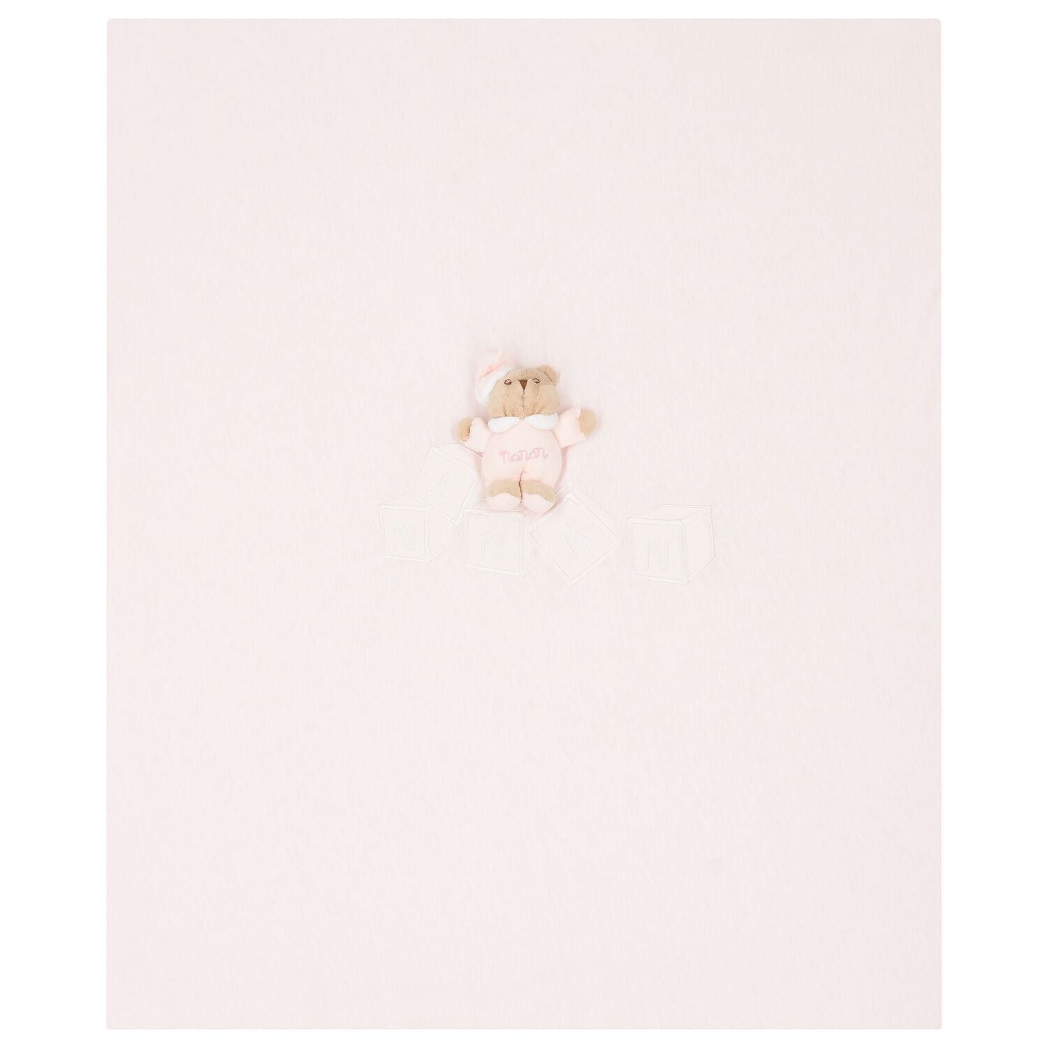 Baby Girls Pink Teddy Bear Blanket, 2, hi-res image number null