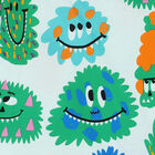 Younger Boys Blue Monsters Long Sleeve Top, 1, hi-res