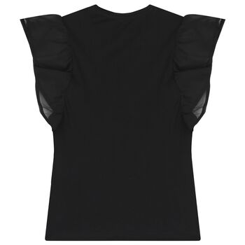 Girls Black Logo T-Shirt