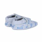 Baby Boys Blue Logo Pre Walker Shoes, 1, hi-res