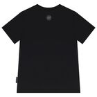 Boys Black T-shirt, 1, hi-res