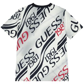 Boys White Logo T-Shirt