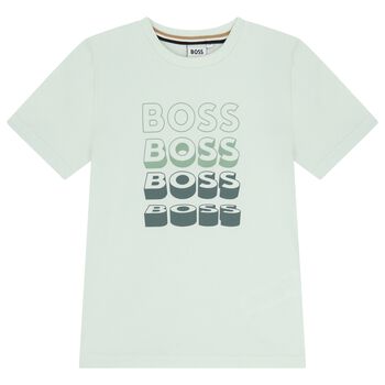 Boys Green Logo T-Shirt