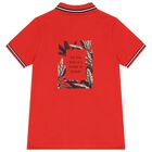 Boys Red Polo Shirt, 1, hi-res