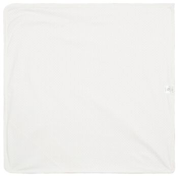 Baby Girls White & Pink Bunny Blanket