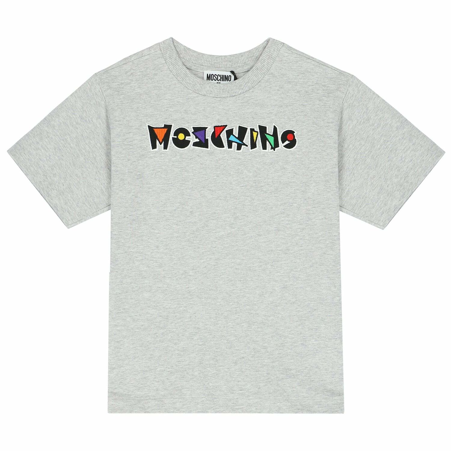 Grey Cotton Logo T-Shirt, 1, hi-res