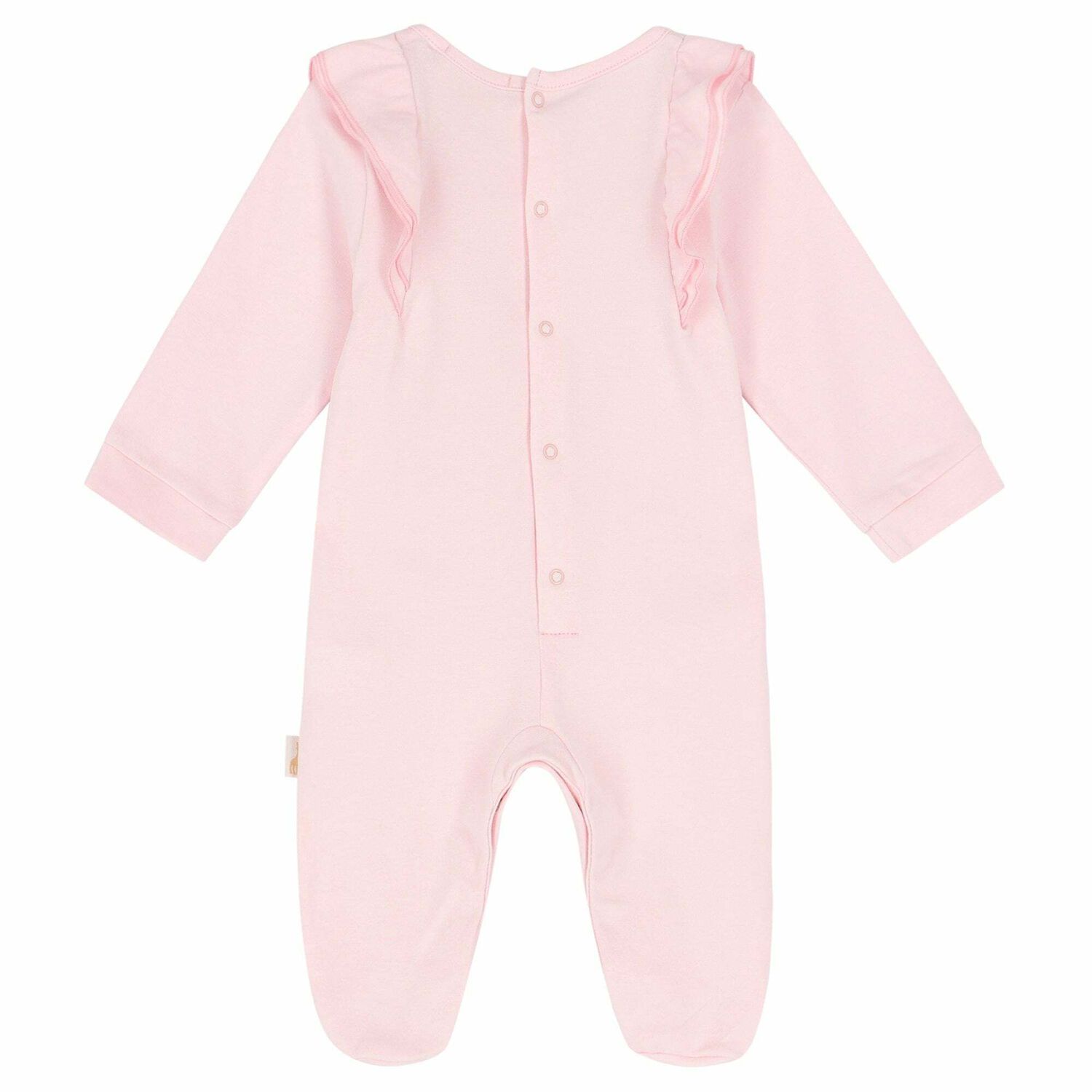 Baby Girls Pink Logo Babygrow, 1, hi-res