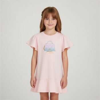 Girls Pink Bag Dress