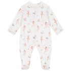 Baby Girls White & Pink Opera Babygrow Set, 1, hi-res