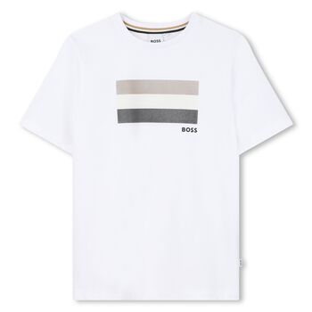 Boys White Logo T-Shirt