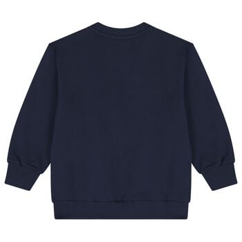 Navy Blue Logo Sweatshirt