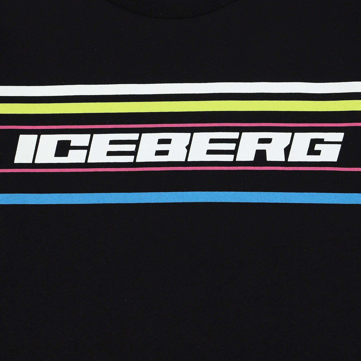 Boys Black Logo Long Sleeve Top, 1, hi-res image number null