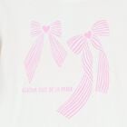 Girls White Bow Skirt Set, 1, hi-res