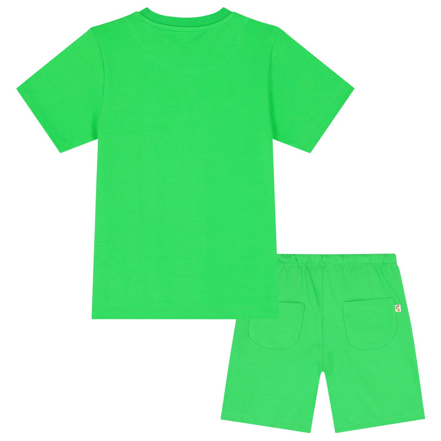 Boys Green Logo Shorts Set, 1, hi-res image number null