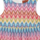 Girls Multi-Colored Zigzag Dress, 1, hi-res