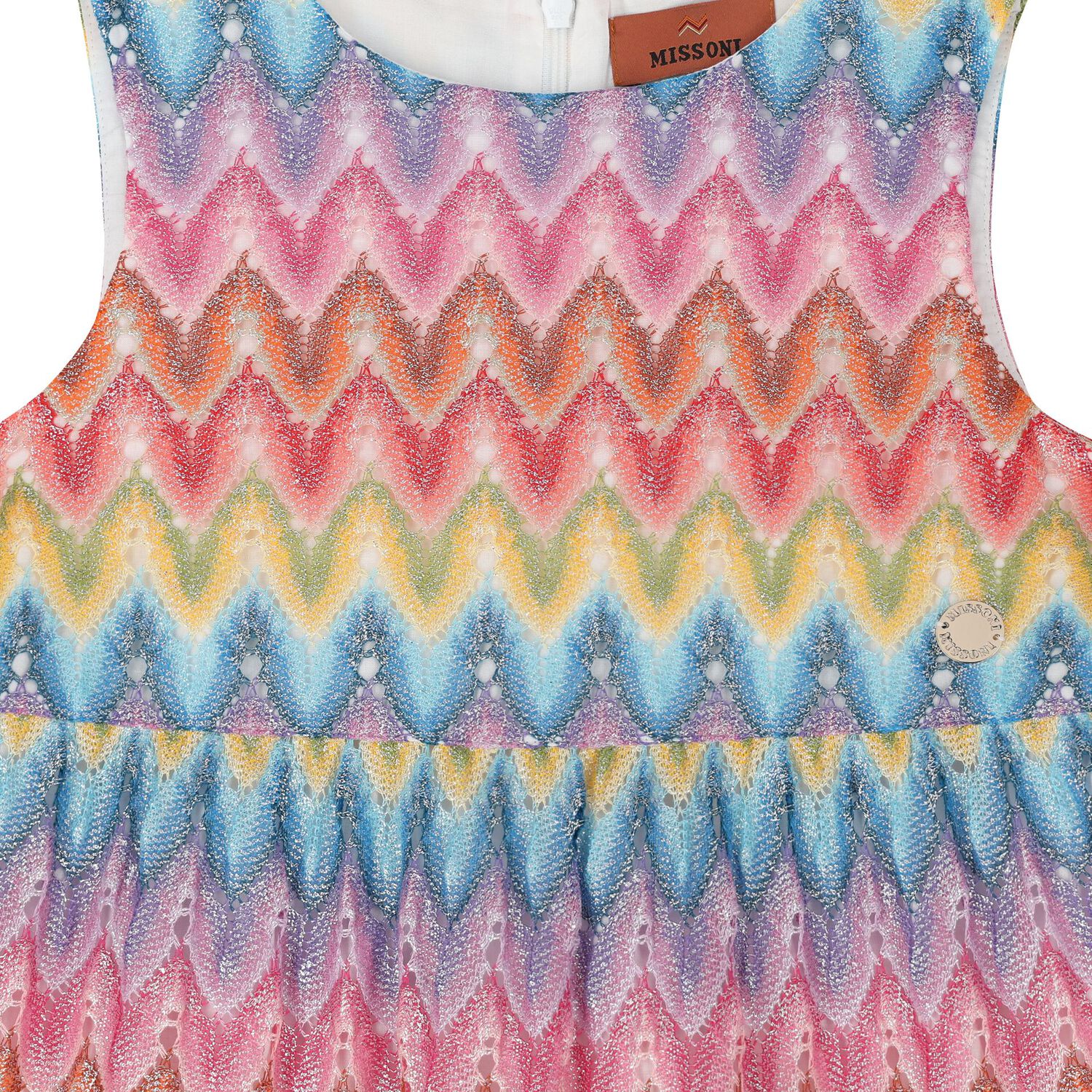 Girls Multi-Colored Zigzag Dress, 1, hi-res