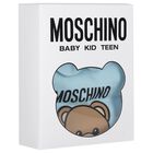 Blue Teddy Bear Logo Babygrow, 3, hi-res