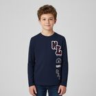 Boys Blue Long Sleeve Top, 1, hi-res