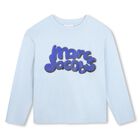 Boys Blue Logo Long Sleeve Top, 1, hi-res