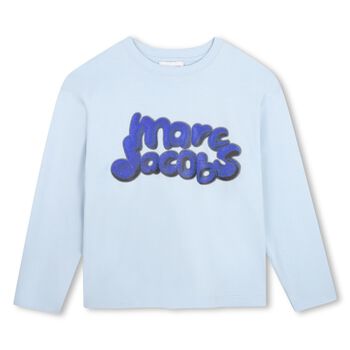 Boys Blue Logo Long Sleeve Top
