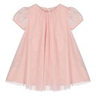 Younger Girls Pink Tulle Dress Set, 1, hi-res