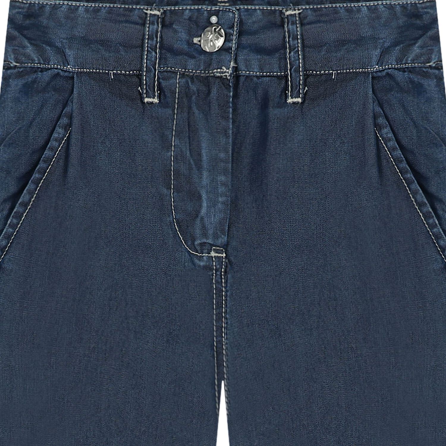 Girls Blue Logo Trousers, 1, hi-res