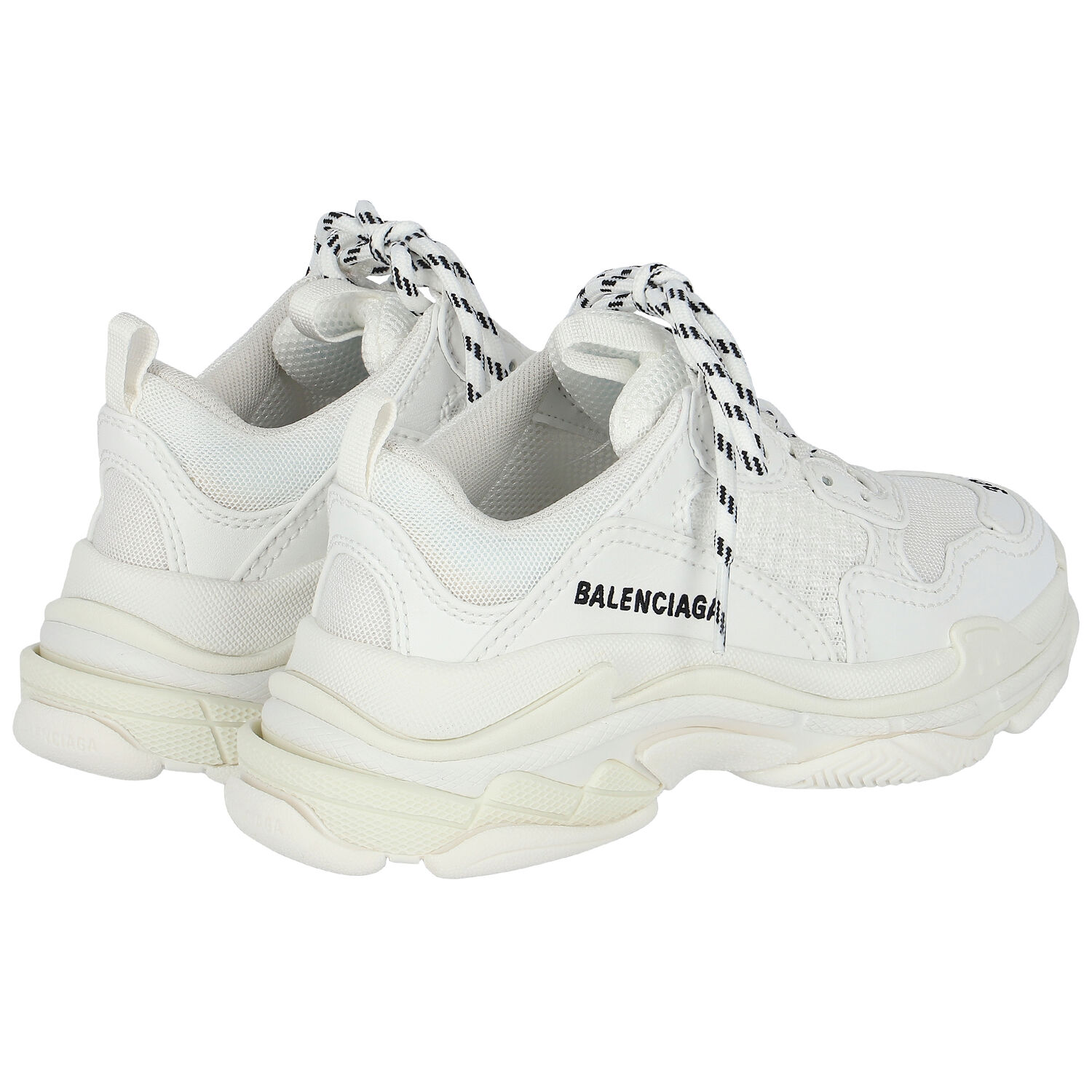 White Triple S Trainers, 1, hi-res