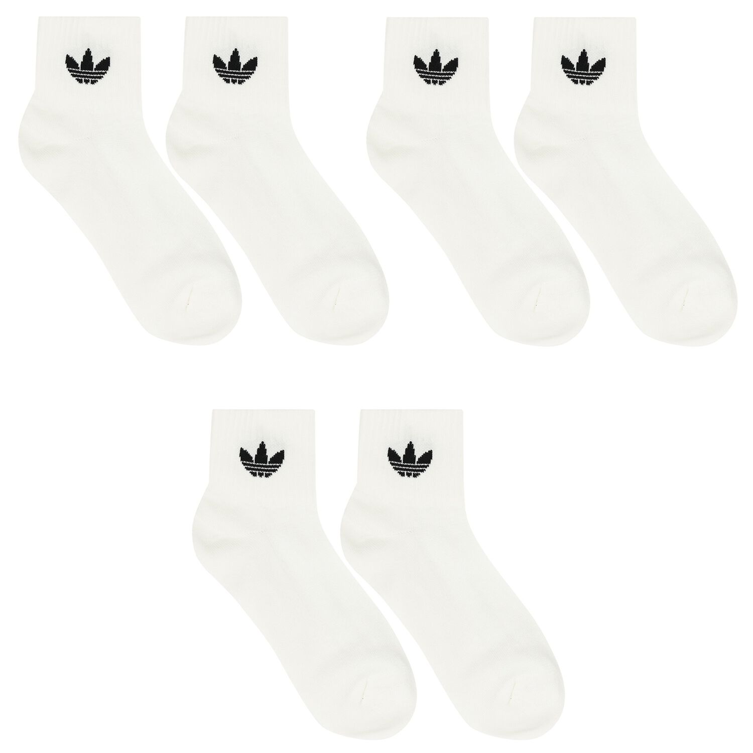 White Logo Socks ( 3-Pack ), 1, hi-res