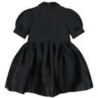 Girls Black Embellished Dress, 1, hi-res