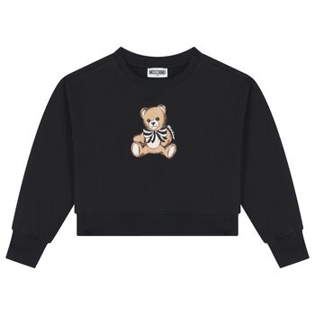 Black Teddy Bear Logo Sweatshirt