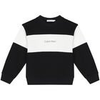 Boys Black Logo Tracksuit, 1, hi-res