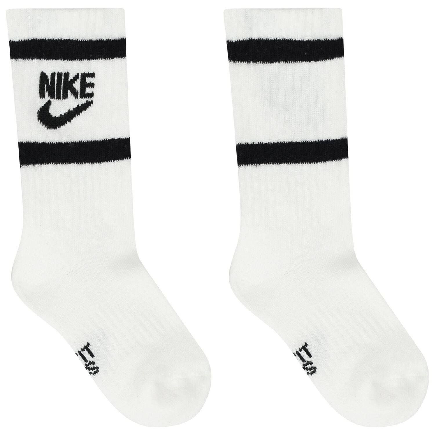 Boys White, Black & Grey Logo Socks ( 6-Pack ) , 1, hi-res