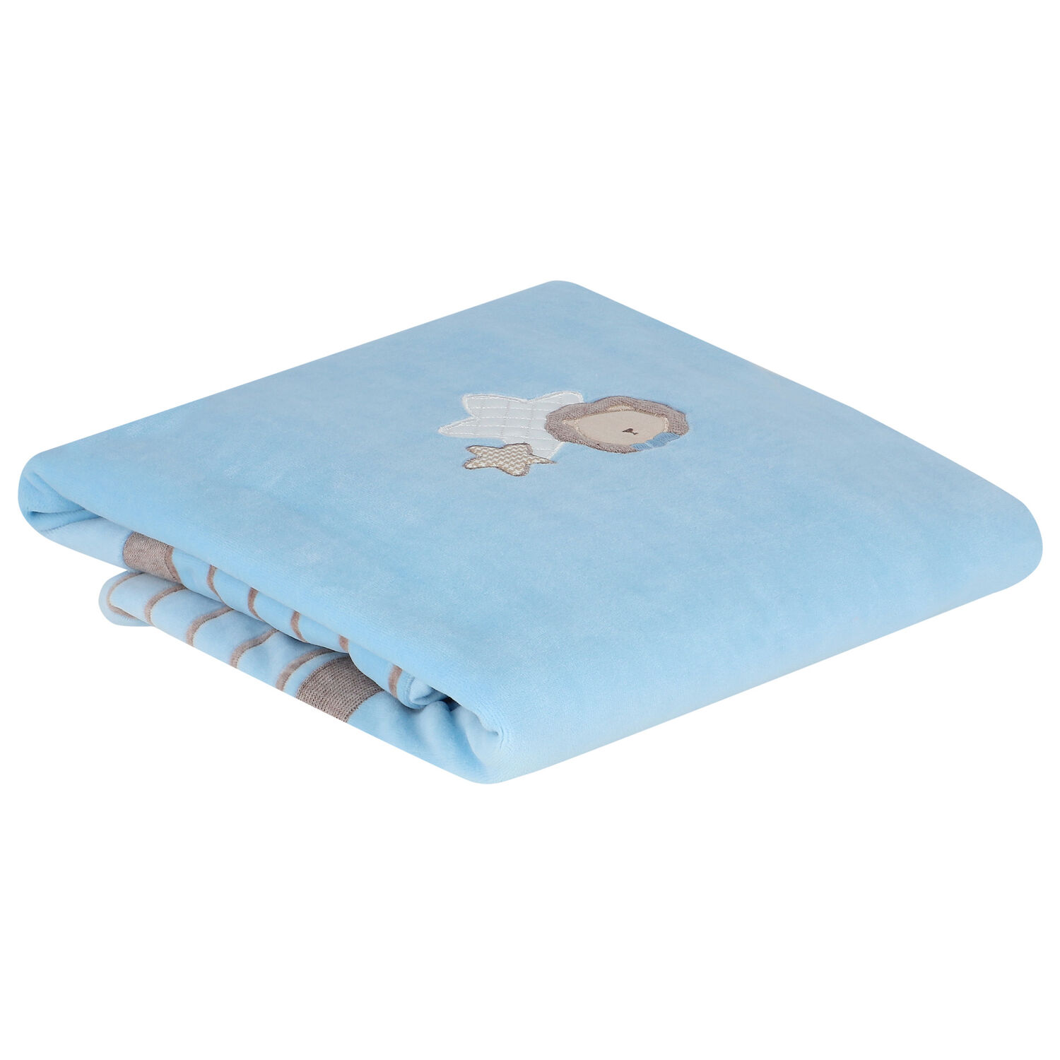Baby Boys Blue Lion & Star Blanket, 2, hi-res