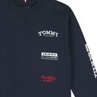 Boys Navy Blue Logo Sweatshirt, 1, hi-res