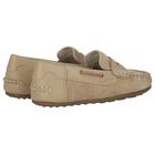 Boys Beige Suede & Leather Loafers, 1, hi-res