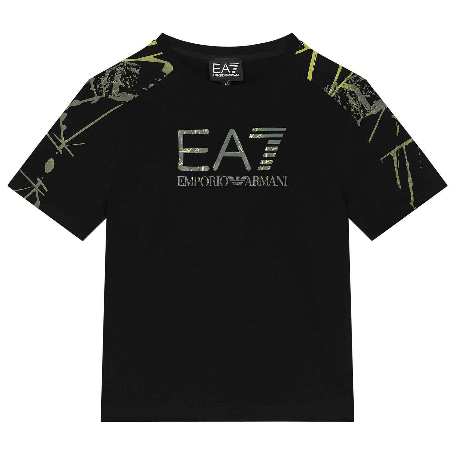 Boys Black Logo T-Shirt, 1, hi-res