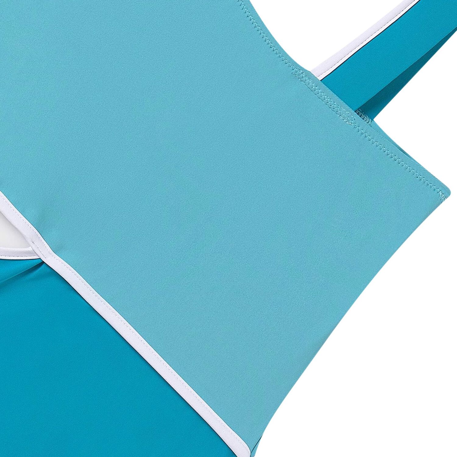 Girls Blue Cut Out Swimsuit, 1, hi-res