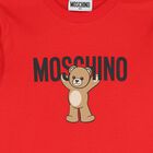Red Teddy Bear Logo Long Sleeve Top, 2, hi-res
