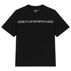 Boys Black Logo Shorts Set, 5, hi-res