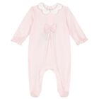 Baby Girls White & Pink Babygrows ( 2-Pack ), 2, hi-res