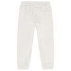 Girls Ivory Flower Joggers, 1, hi-res