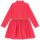 Girls Pink Logo Dress, 1, hi-res