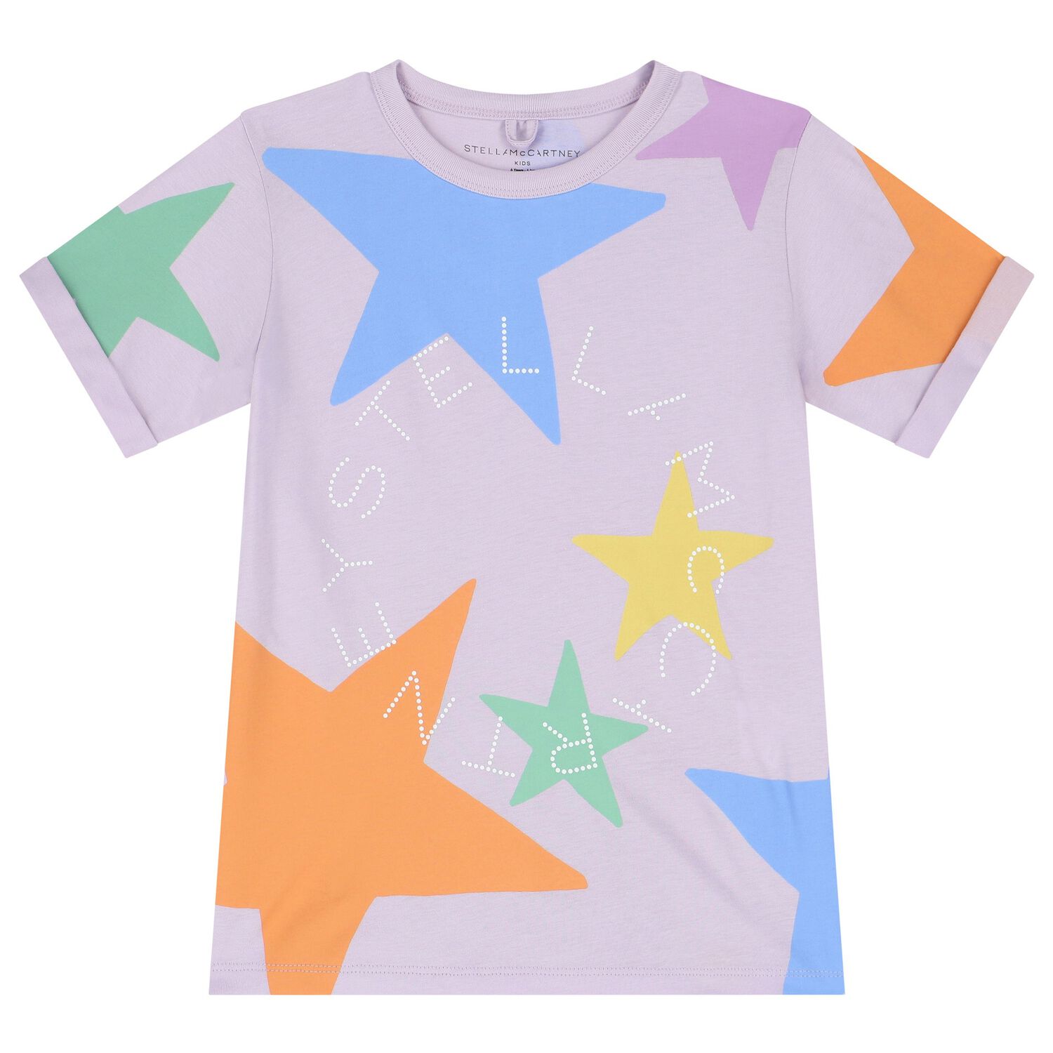 Girls Purple Star T-Shirt, 1, hi-res