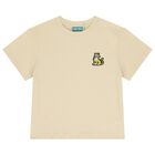Beige Tiger Logo T-Shirt, 1, hi-res