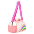 Girls Pink Iridescent Logo Bag, 1, hi-res